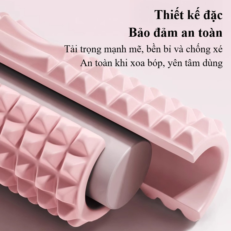 Con lăn Yoga Massage Foam Roller,Cơ Thể Giãn,Massage thư giãn,Dụng cụ kéo giãn cơ bắp
