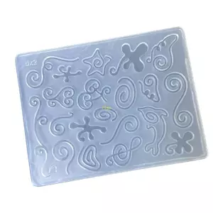 Flgo Sáng Tạo Không Đều Đường Hình Khuôn Handmade Khuôn Silicon Kết Cấu Cho Nhựa Dính Nghệ Thuật Xà Phòng Và Ánh Sáng Làm Proje