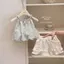 Bé gái (90-140) Phong cách mới Thời trang mùa hè Phiên bản Hàn Quốc Áo Vest + Quần short hợp thời trang