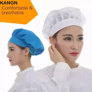 Mũ nấu nướng KANGN, Băng đô làm việc tóc đi kèm Mũ đầu bếp, Lưới tóc sang trọng Dịch vụ thực phẩm Nấu ăn Mũ vệ sinh Phục vụ
