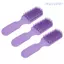 WANYEDI 3 Lược Detangler Tóc, Lược Chín Móng Vuốt TPEE Detangling Hair Brush, Detangling Chống Tĩnh Điện Tím Tròn Đầu Răng Rộng Bàn Chải Tóc Sử Dụng Tắm