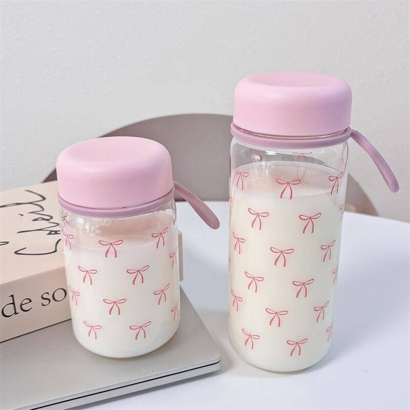 CANAMEK Nơ Nhựa Cốc Nước Sinh Viên Di Động Lạnh Uống Cà Phê Nước Sữa Di Động Dung Tích Lớn Cốc Nước CSF