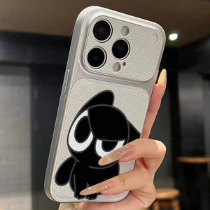 Ốp lưng iPhone Họa tiết da mạ họa tiết Luo Xiaohei iPhone 17 16 15 14 13 12 11 Pro Max Plus Max