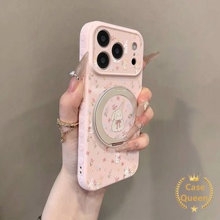 Ốp Lưng Tương Thích Cho iPhone 17 14 12 11 16 13 15 Pro Max X XR XS Max 7 8 16 Plus Air SE Sáng Tạo Toàn Màn Hình Hoa Thỏ Bong Bóng Trái Tim
