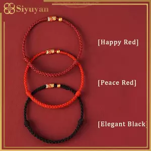 Siyuyan Vòng tay bện cá koi thời trang, lắc tay nữ, quà tặng cho bạn thân & người yêu, có thể điều chỉnh kích thước