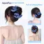 AqToCna Mới Tổng Hợp Tóc Bun Móng Vuốt Kẹp Tóc Tóc Tự Nhiên Tóc Giả Tóc Lông Tơ Nâu Bun Đầu Tóc Giả Phụ Kiện Tóc AqToCna