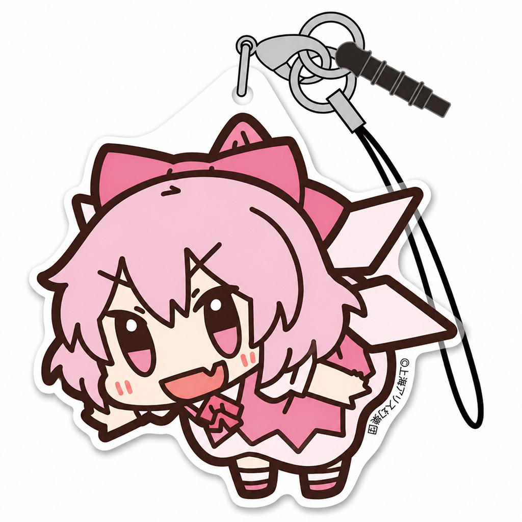 Móc khóa Touhou Project Cirno game Phụ kiện trang trí túi xách Balo