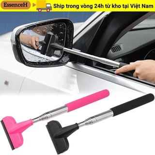 ESSENCEH Đồ dùng làm sạch mưa, Khăn lau gương chiếu hậu ô tô bằng cao su bằng thép không gỉ, Dụng cụ làm sạch mưa bằng kính có thể thu vào