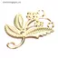 VFZ 50 Chiếc Vintage Kim Loại Lá Filigree Hoa Lát Quyến Rũ DIY Thủ Công Trang Sức Làm OTE