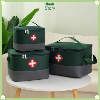 [Giao hàng từ Việt Nam] Bộ dụng cụ khẩn cấp y tế NOOKSTORY, Túi đựng thuốc đa tầng di động, Bộ dụng cụ sơ cứu bảo quản thuốc dung tích lớn đa chức năng Du lịch ngoài trời