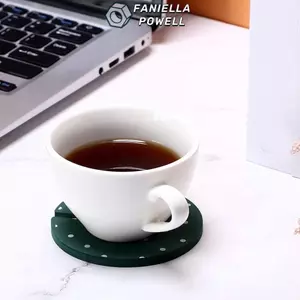 FANIELLAPOWELL 6 Cái Thảm Trà, Lớp Cách Nhiệt Mịn Không Burr Cách Nhiệt Coaster, Nhẹ Sống Động Hình Cây Chấm Họa Tiết Uống Miếng Lót Chống bỏng Phòng Khách