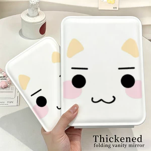 Mặt mèo trắ trắng đơn giảnGấp gọn, mang theo dễ dàngKính đơp mini tiện dụng