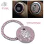 Nút khởi động Công tắc Bling Động cơ ô tô Đánh lửa Kim loại Chrome