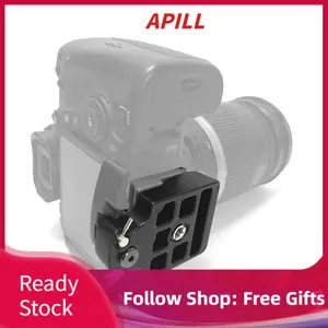 Apill Đế gắn máy ảnh tải nhanh xoay nhỏ gọn với đai ốc 3/8 inch cho chân máy ảnh DSLR