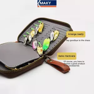 MAKY Mồi Câu Cá Túi Thìa Mồi Ví Cá Hồi Dụ Nhân Tạo Quay Mồi Pesca Câu Cá Thìa Dụ Túi VN