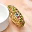 Châu Âu Mỹ Retro Hoa Hồng Kim Cương Hợp Kim Rỗng Cloisonne Cổ Sơn Vòng Tay Nữ