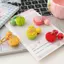 # HB # Móc khóa trái cây 3D dễ thương với phụ kiện mặt dây chuyền màu cam bằng nhựa chuông cho túi xách và Bapas.