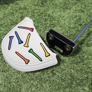 Golf Móng Tay Thêu Putter Bao Vải Chống Thấm Nước Dày Sang Trọng Lót Hình Bán Nguyệt Hình Chữ L Bảo Vệ Đầu Nắp Bao