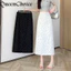 S-3XL Nữ Lưng Chia Chấm Bodycon Váy Nữ Thời Trang Màu Đen Chắc Chắn Công Sở Váy Midi