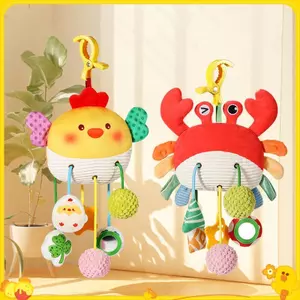 1 Mới Cho Bé Giường Treo Dây Rút Đồ Chơi Sơ Sinh Xe Đẩy Cho Bé Đồ Chơi Động Vật Dễ Thương Đồ Chơi Giáo Dục Tay Cầm Sang Trọng Vui Vẻ Đi Ngủ Đồ Chơi