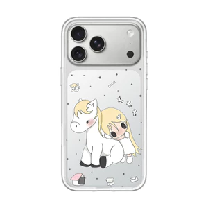 Ốp điện thoại cứng hình cô gái dễ thương từ tính cho iPhone 17 16 Pro 15 Pro Max 14 Vỏ bảo vệ mờ mờ mờ mờ