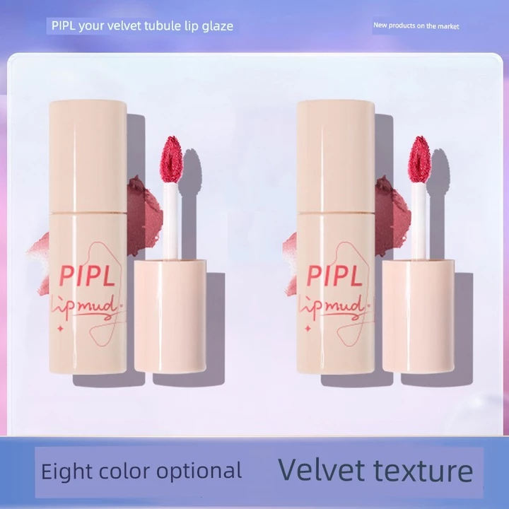 son bóng lì lâu trôi PIPL Son Bóng Matte Velvet Lâu Trôi, Thương Hiệu Niche, Son Môi Giá Rẻ Cho Học Sinh, Màu Lì, Bóng