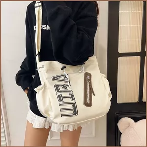 SQ11 Mới Dung Tích Lớn Sinh Viên Túi Đeo Vai Unisex Phong Cách Đại Học Du Lịch Thời Trang Túi Đeo Ngang