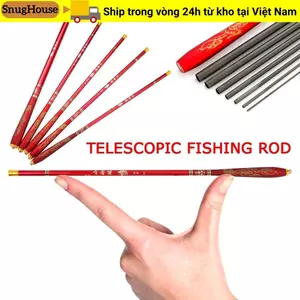 SNUGHOUSE Cần câu siêu nhẹ, Thiết kế cực tay Chất liệu sợi Carbon Cần câu bằng kính thiên văn, Loại nạp Cơ chế kính thiên văn Chiều dài 1,6m-4,8m Thanh nạp cá chép Sử dụng di động