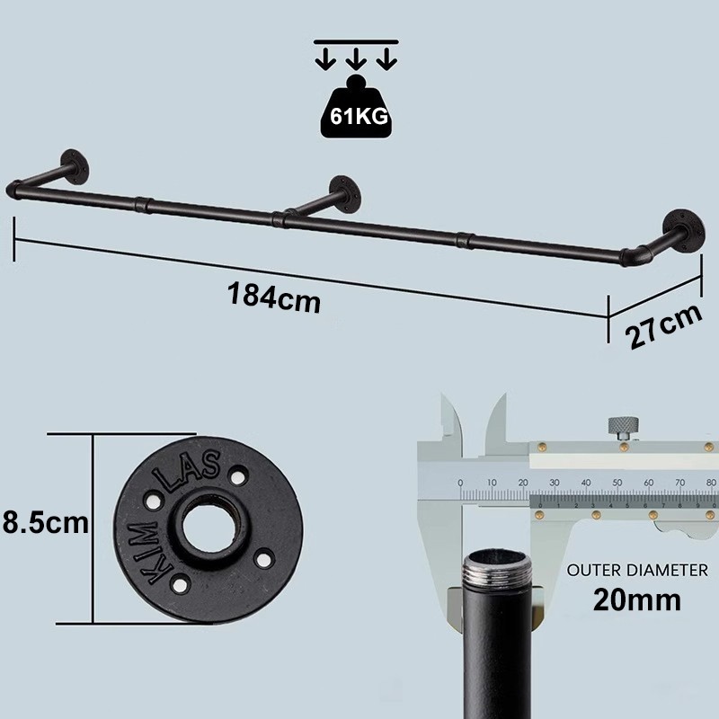 𝐎𝐥𝐢𝐟𝐞 tay u treo quần áo có tăng cứng ( sắt sơn tĩnh điện ) tặng kèm vít tắc kê Giá Treo Quần Áo treo tường Cài đặt dễ