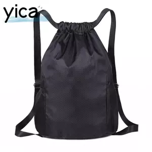 Ba lô dây rút YICA, Túi tập thể dục thể thao chống nước nhẹ, Bóng rổ thể dục màu trơn chống mài mòn thời trang
