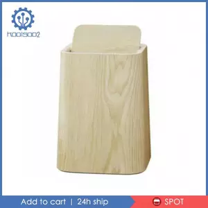 Thùng rác hạt gỗ thanh lịch Thùng rác giả gỗ Giỏ đựng rác tách sành điệu cho khách sạn Phòng khách Văn phòng