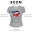BOOM Áo Baby Tee Nữ Cotton Ôm Body-Áo Thun Ngắn Tay Y2K In Hình PhongCách Mùa Hè, Cổ Tròn Hàng Đầucách hàn quốc phong495