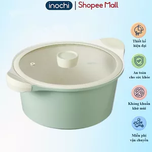 Nồi chảo vân đá OMI SIMPLE chống dính, quai cầm cách nhiệt sử dụng được cho mọi loại bếp