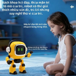[PHIÊN BẢN NÂNG CẤP] Robot Al Tương Tác Thật Với Trẻ Em - Rèn Luyện Tư Duy Cho Bé - Phản Xa Nhanh Nhẹn
