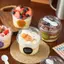 10 Chiếc Cốc Pudding Dùng Một Lần Không Chứa BPA Tròn Trong Suốt Có Nắp Thìa Cho Mousse Jelly Dã Ngoại Trẻ Em Sna Phục Vụ [VN]