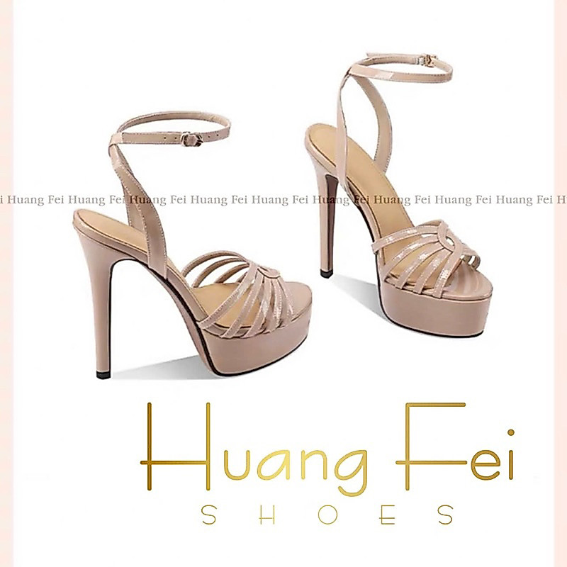 Giày cao gót nữ HF70 sandal đúp mũi đẳng cấp 10cm/12cm/15cm - Huang Fei