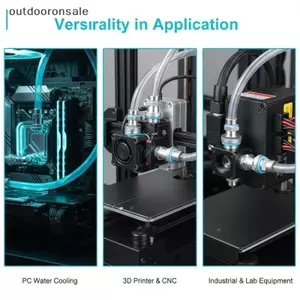 PC Làm Mát Nước Barb Lắp G1 / 4 Đầu Nối Chùa Ống 4-12mm FSI