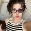 AqToCna Y2K Retro Khung Hình Bầu Dục Photochromic Chống Bức Xạ Kính Nam Nữ Xu Hướng Unisex Readingputer Chống Ánh Sáng Xanh Kính Mắt AqToCna