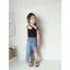 Influencer Quần Áo Trẻ Em Bé Gái Váy Denim Mùa Hè 2024 Phong Cách Mới Trẻ Em Phong Cách Phương Tây Châu Âu Mỹ Váy Hông Phiên Bản Hàn Quốc Váy