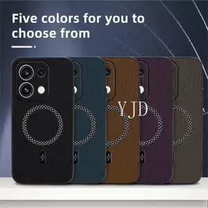 Ốp YJD Cho OPPO Reno16 Pro Da Cao Cấp Cao Cấp Siêu Mỏng Cảm Giác Từ Tính Thu Hút Chống Rơi Vỏ Điện Thoại