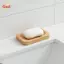 Hộp đựng xà phòng tre Khay phòng tắm Nấm mốc bằng gỗ Thiết kế 2 lớp Hộp xà phòng tre tự nhiên Bảo quản phụ kiện tắm [VN]