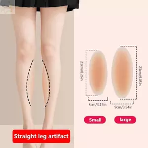 AWNGD 2 Miếng Lót Hình Chân, Miếng Lót Bê Đường Viền Silicon Vô Hình, Đa Năng Có Thể Tái Sử Dụng Tự Dính Chống Trơn Trượt Chân Thẳng Miếng Dán Định Hình Bắp Chân