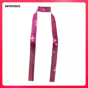 Sequins Cổ Thắt Khăn Cosplay Mặc Hàng Ngày Mỏng Dài Kim Cương Giả Cà Vạt Lấp Lánh Bãi Biển Lấp Lánh Tiệc Cổ Khăn quàng Cổ Nữ