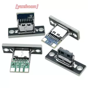 1 Đầu nối nữ Type-C Cổng sạc Ja USB 3.1 Type C Soet có tấm cố định