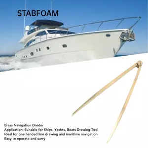 Bộ chia la bàn hải lý STABFOAM, Bộ chia điều hướng bằng đồng thau 170mm / 200mm, Dụng cụ soạn thảo Bộ chia đồng thau Điều hướng hải lý