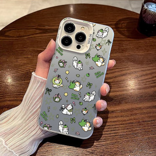Ốp Điện Thoại Mèo Con Dễ Thương Tương Thích Cao Cấp iPhone 8Plus 15ProMax Hợp Thời Trang 14Plus 13ProMax Cá Tính 16Pro 12ProMax Sáng Tạo 11 XR 17ProMax Ốp Bảo Vệ Chống Sốc Chống Sốc