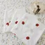 Cotton Nguyên Chất Ba Chiều Dâu Tây Thêu Vải Vải Thêu Anh Đào Máy Tính Thêu Vải Dệt Trơn