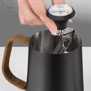 Nhiệt kế tạo bọt sữa GCDHome Máy đo nhiệt độ bằng thép không gỉ 0°C~100°C/32°F~212°F Cho Cà Phê Sữa Bọt Chocolate Cappuccino Thực Phẩm HOT