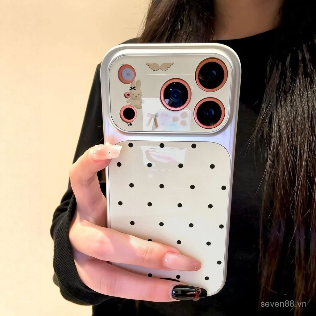 Ốp Điện Thoại Thích Hợp Cho iPhone 11 12 13 14 15 16 17 Pro max Plus Air Polka Dot Miffy Rabbit Vỏ Bảo Vệ Chống Sốc Bao Gồm Tất Cả V7NK