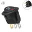 Tự Động Bật Tắt Rocker Công Tắc Tròn 12V Đèn Led Sương Mù Màu Đỏ Biểu Tượng Xe Van Bộ Xe Tải
